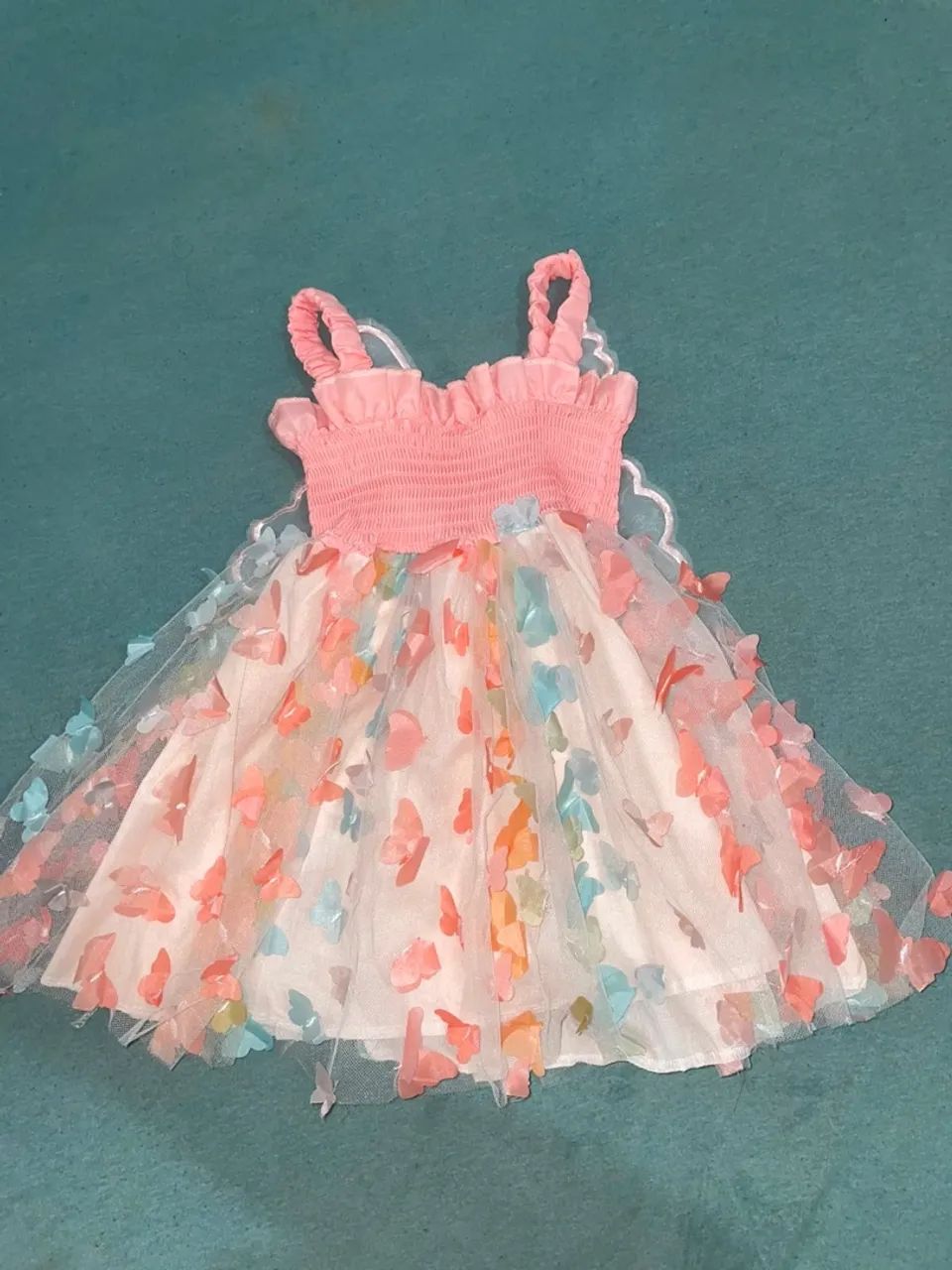 Vestido tuli de borboleta 