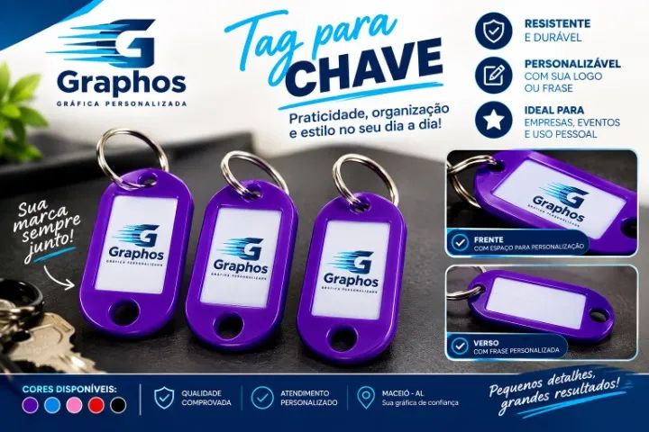 TAG PARA CHAVE PERSONALIZADA - Foto 2