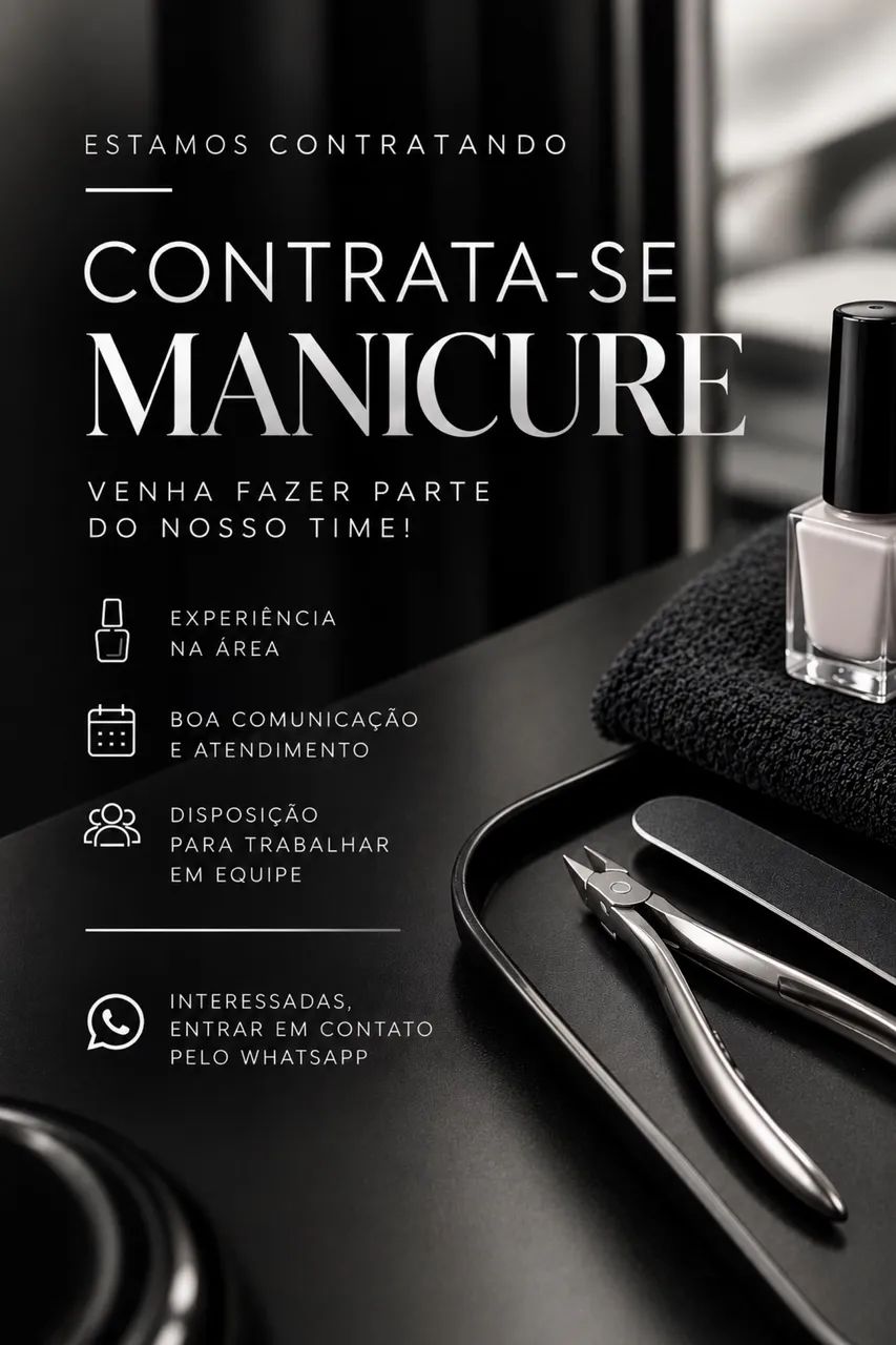 contrate-se manicure 