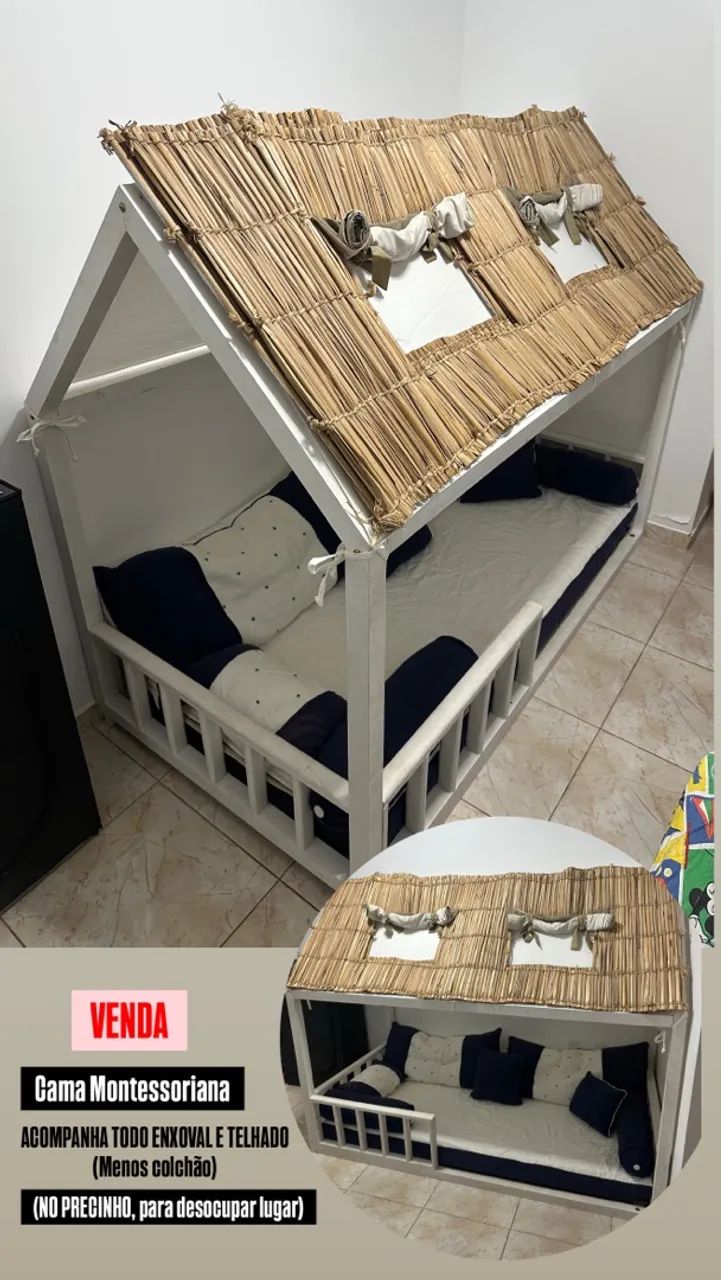 Cama Montossoriana e enxoval  - Foto 3