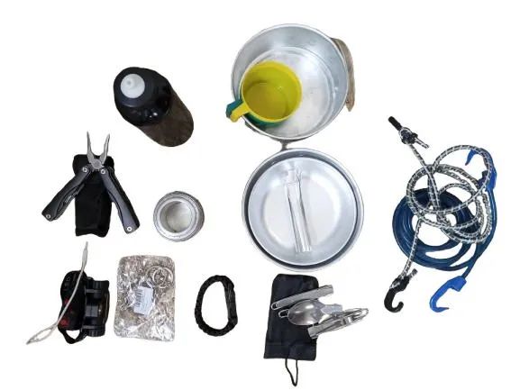 Kit equipamento camping acampamento montanha 