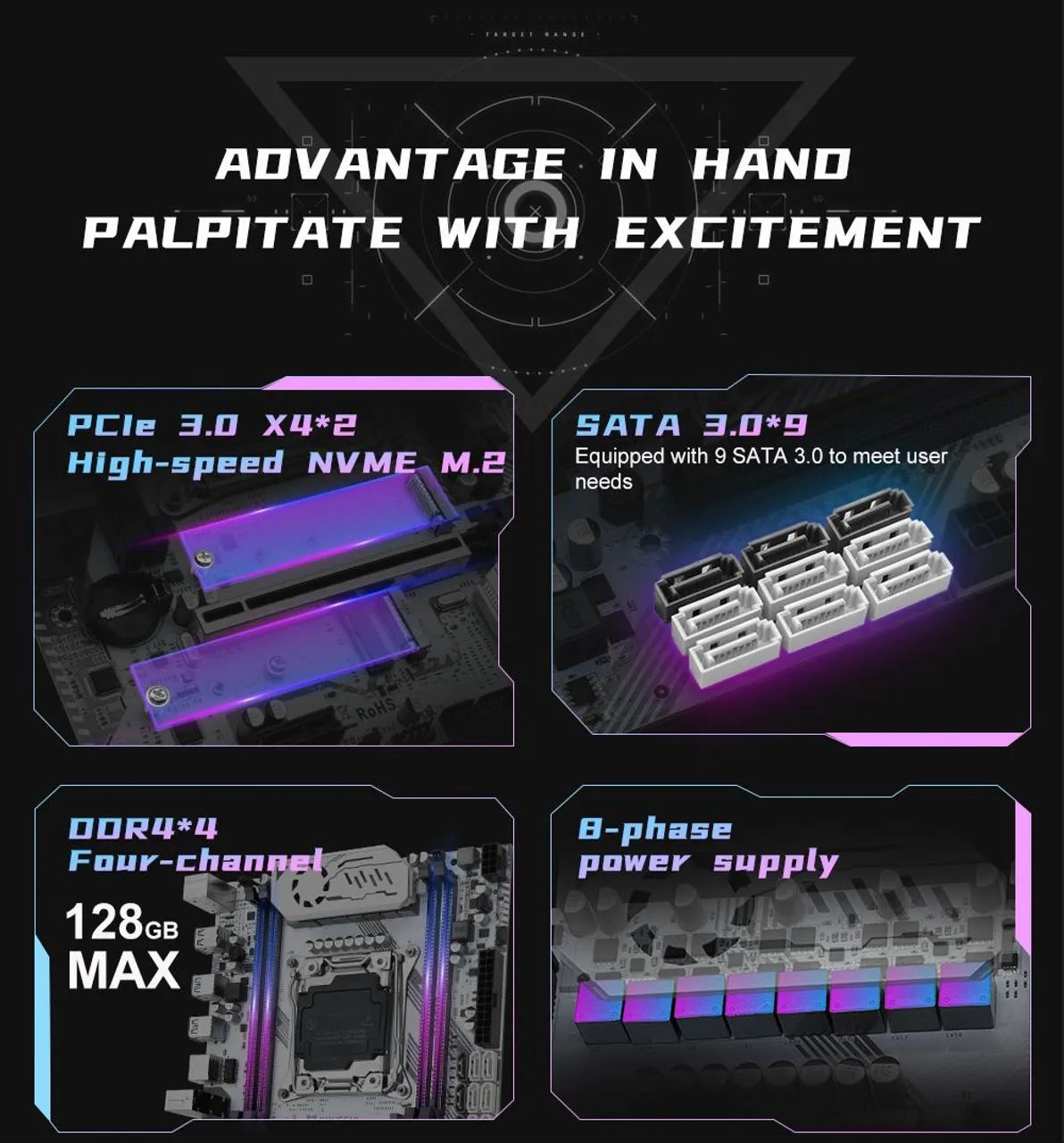 Placa Mãe X99 Machinist K9 DDR4 - Foto 4
