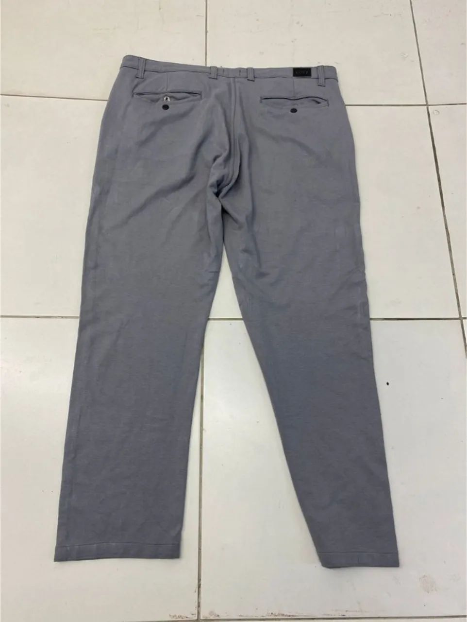 Calça Alfaiataria Loft Viscose/Elastano cinza  - Foto 3