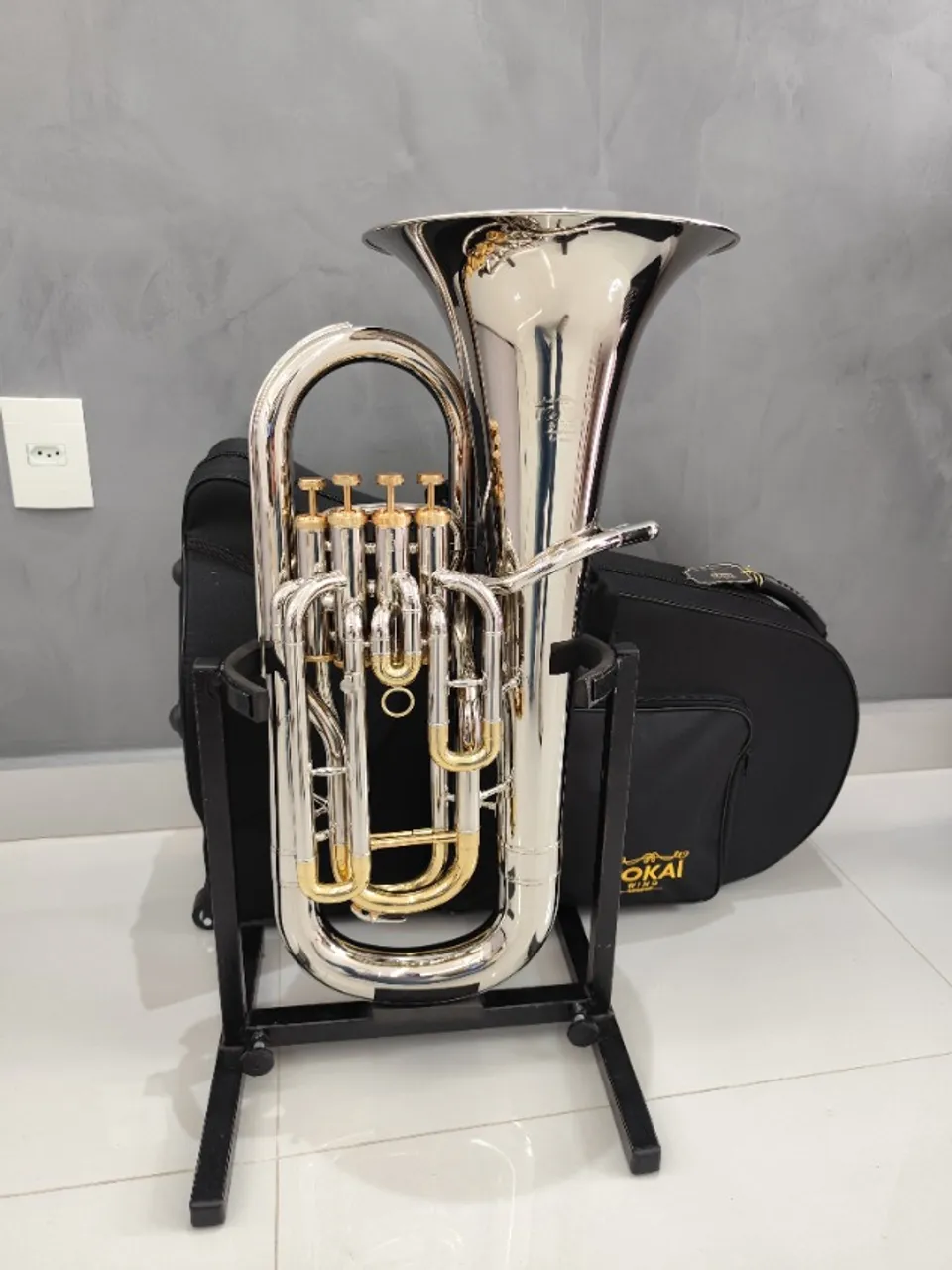 Euphonium Tokai 4 Pisto TEP-400L Sib - Laqueado - Zero/Mostruário