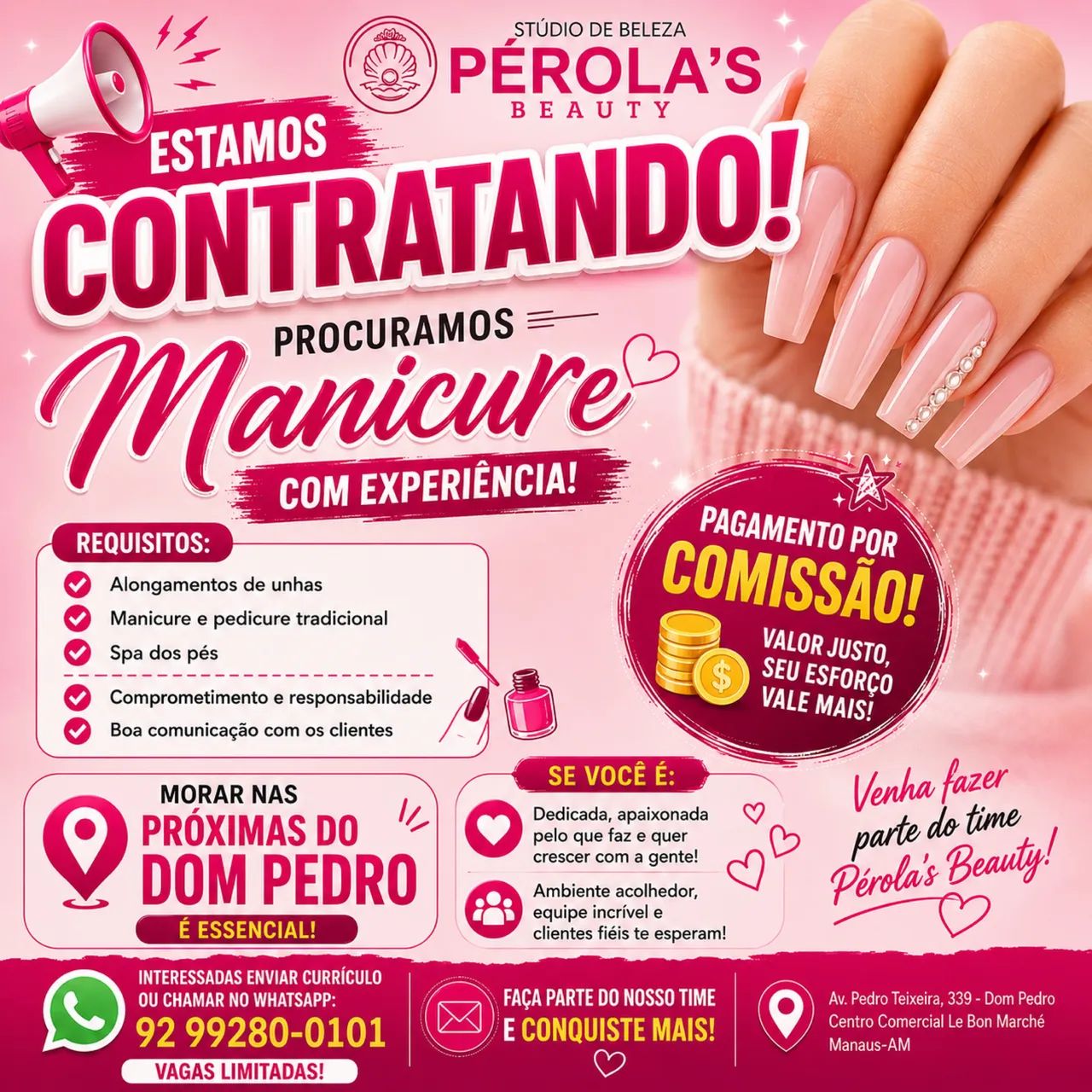 Vagas para manicure 
