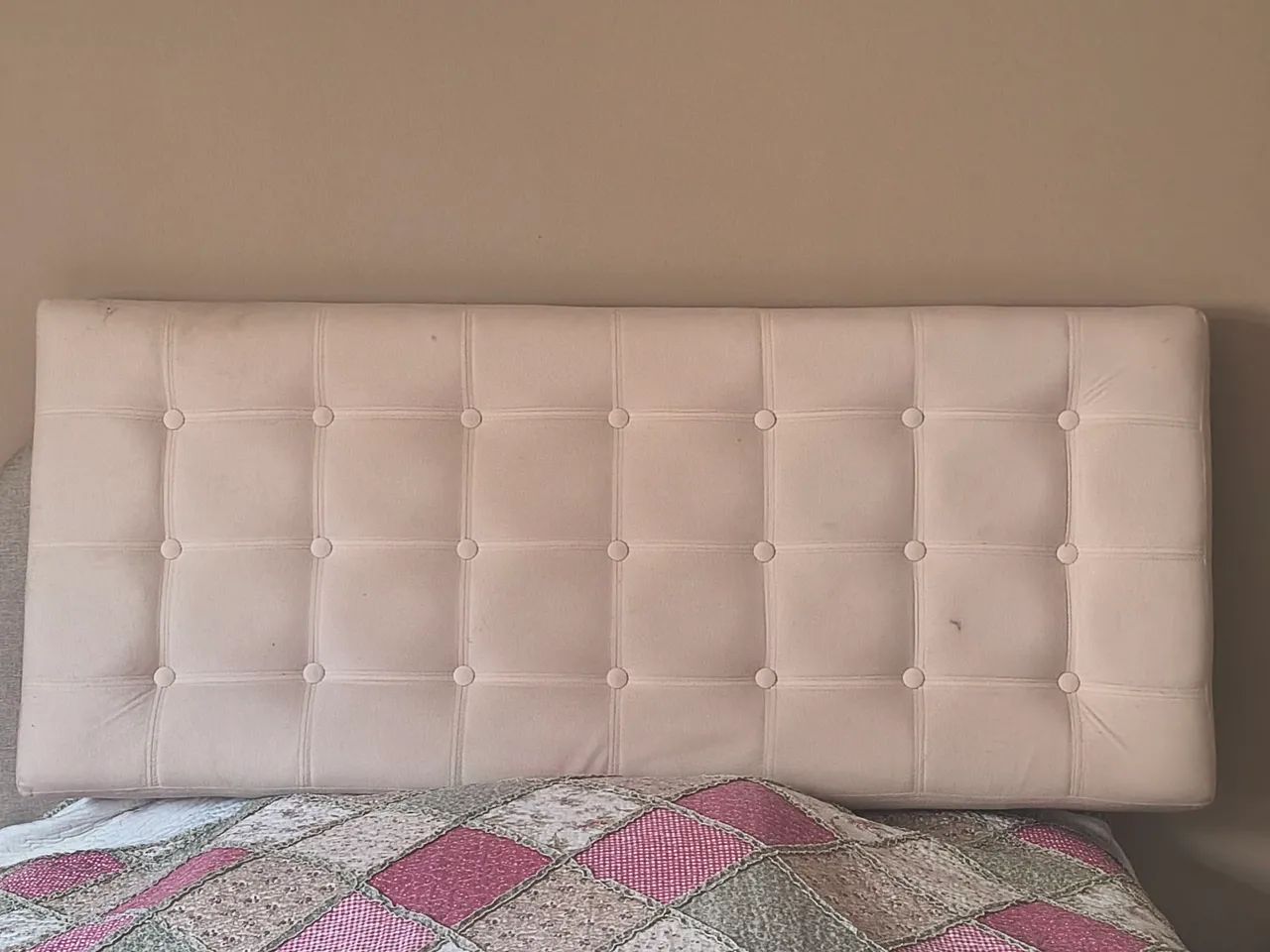 Cabeceira de Suede cama casal