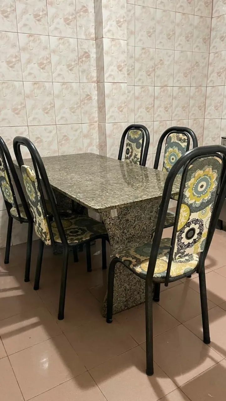 Mesa de jantar 6 lugares mármore  - Foto 5