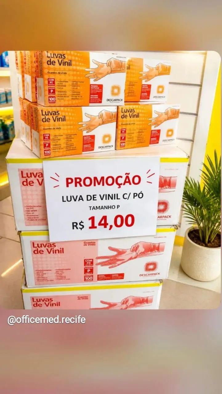 Luva vinil 