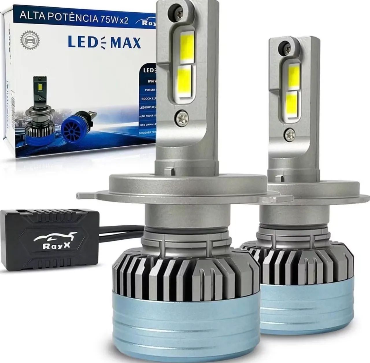 Lâmpada LED H4 ultra Max RayX - Foto 4