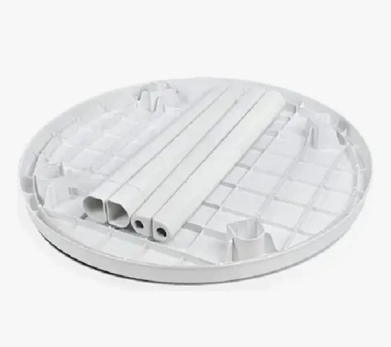 Conjunto de mesa desmontável com 4 cadeiras de plástico  - Foto 3