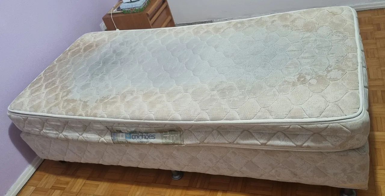Cama box solteiro XL usada