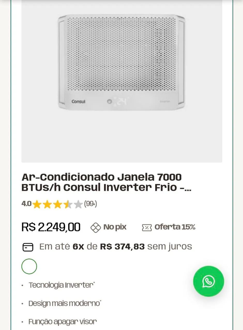 Ar Condicionado Inverter Consul - Foto 5
