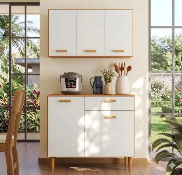 Kit Armário Ester Cozinha Compacta Entrega Grátis