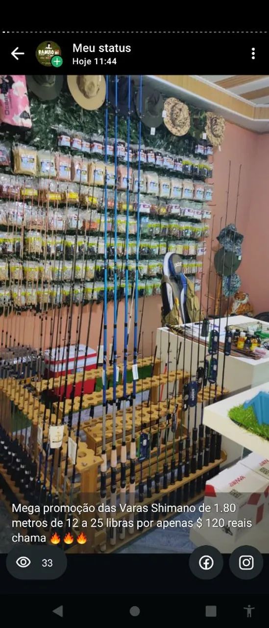Promoção de varas de pesca de vários modelos e tamanhos  - Foto 2