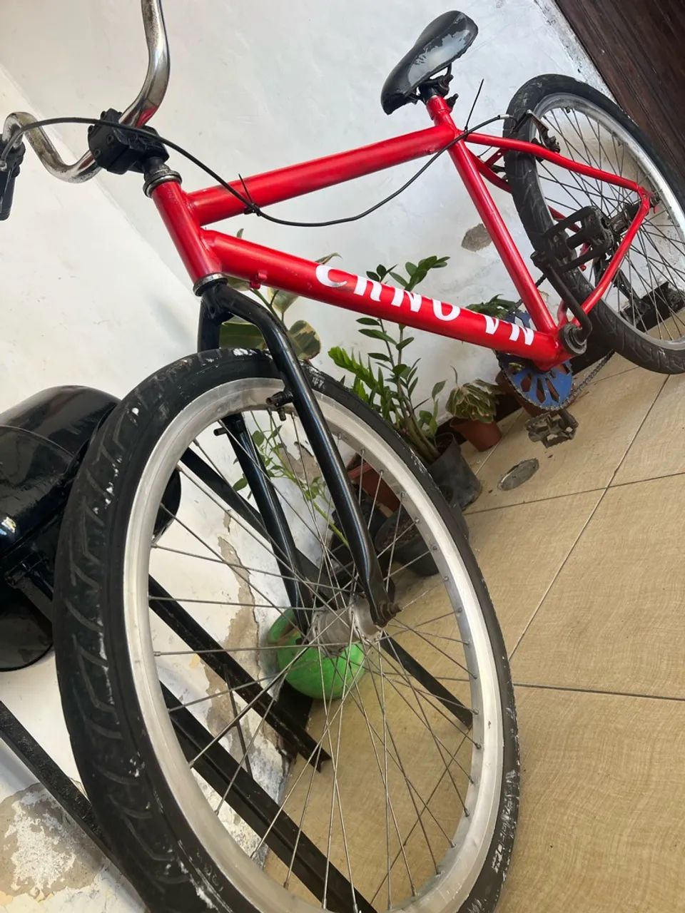 Bicicleta Aro 26 Single Speed Vermelha - Foto 2