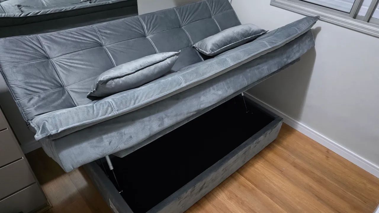 Sofa Cama Casal com Baú!!! - Foto 4