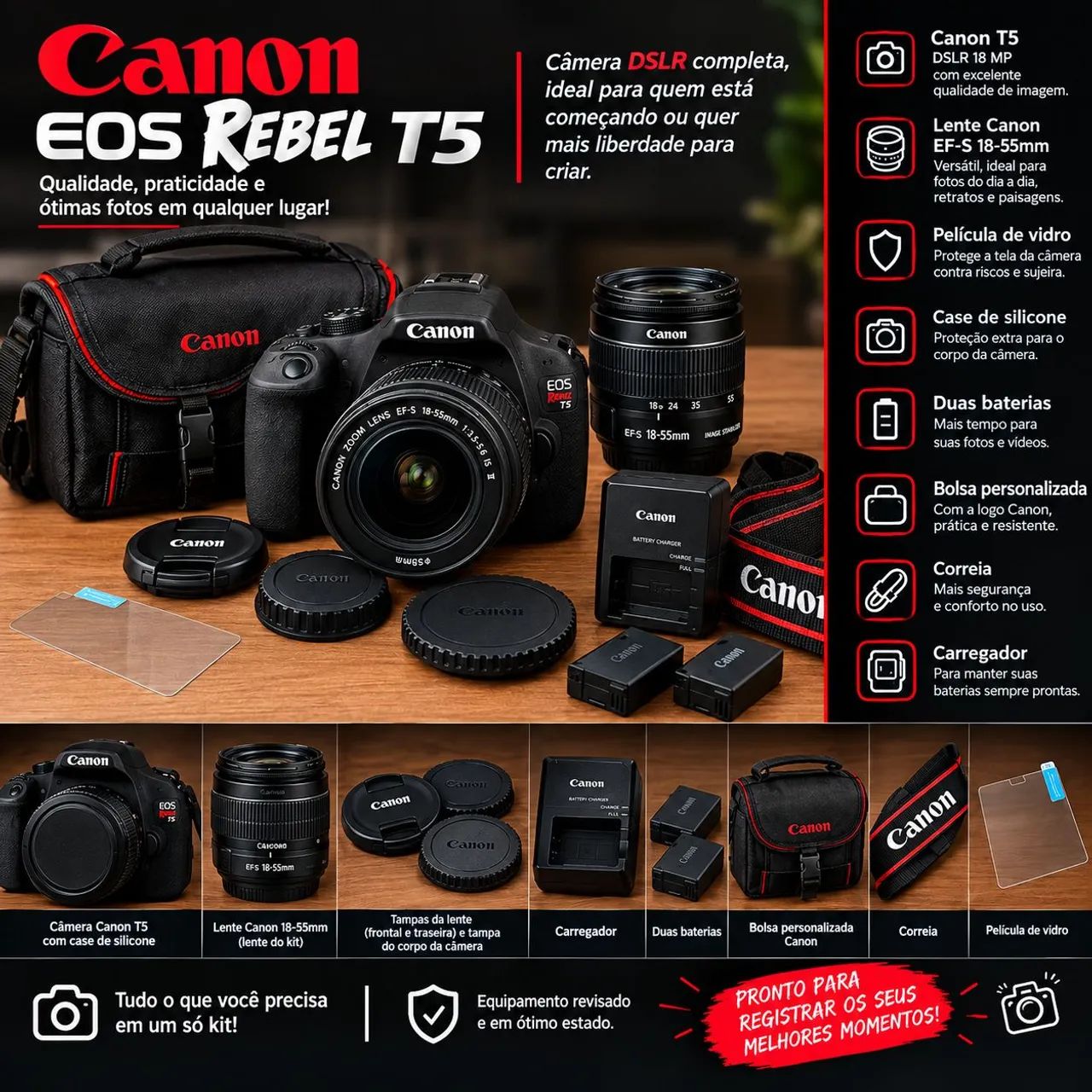 Canon EOS Rebel T5  - Foto 2