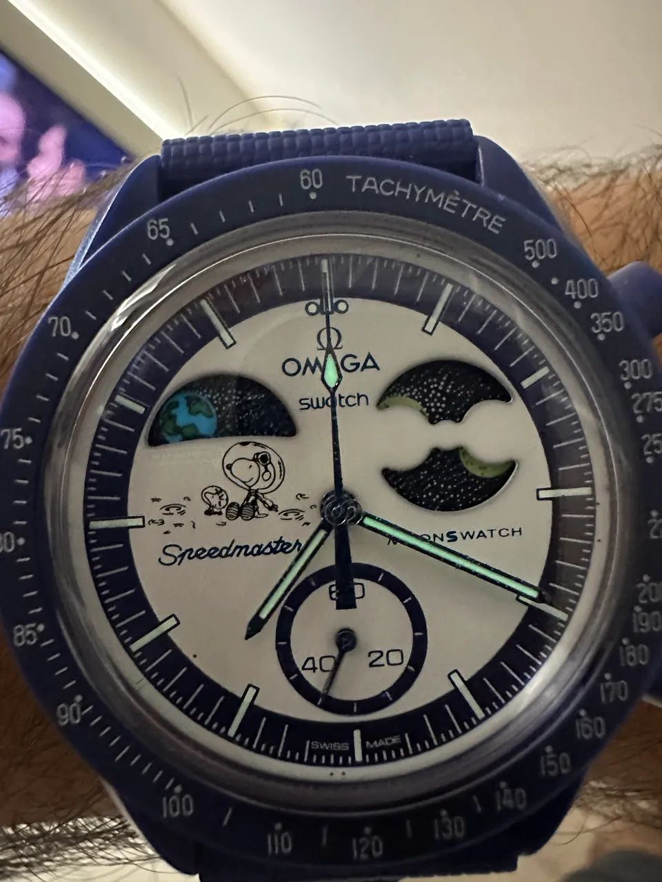 omega swatch moonswatch snoopy - Foto 2