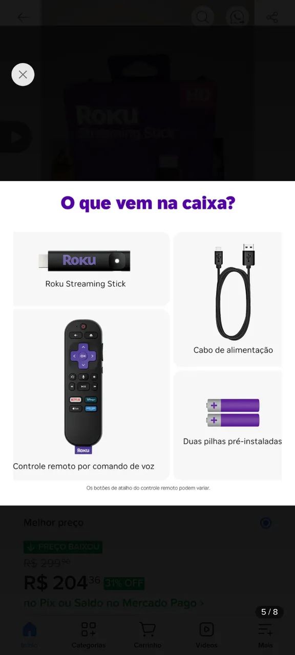 Roku tv stick  - Foto 2