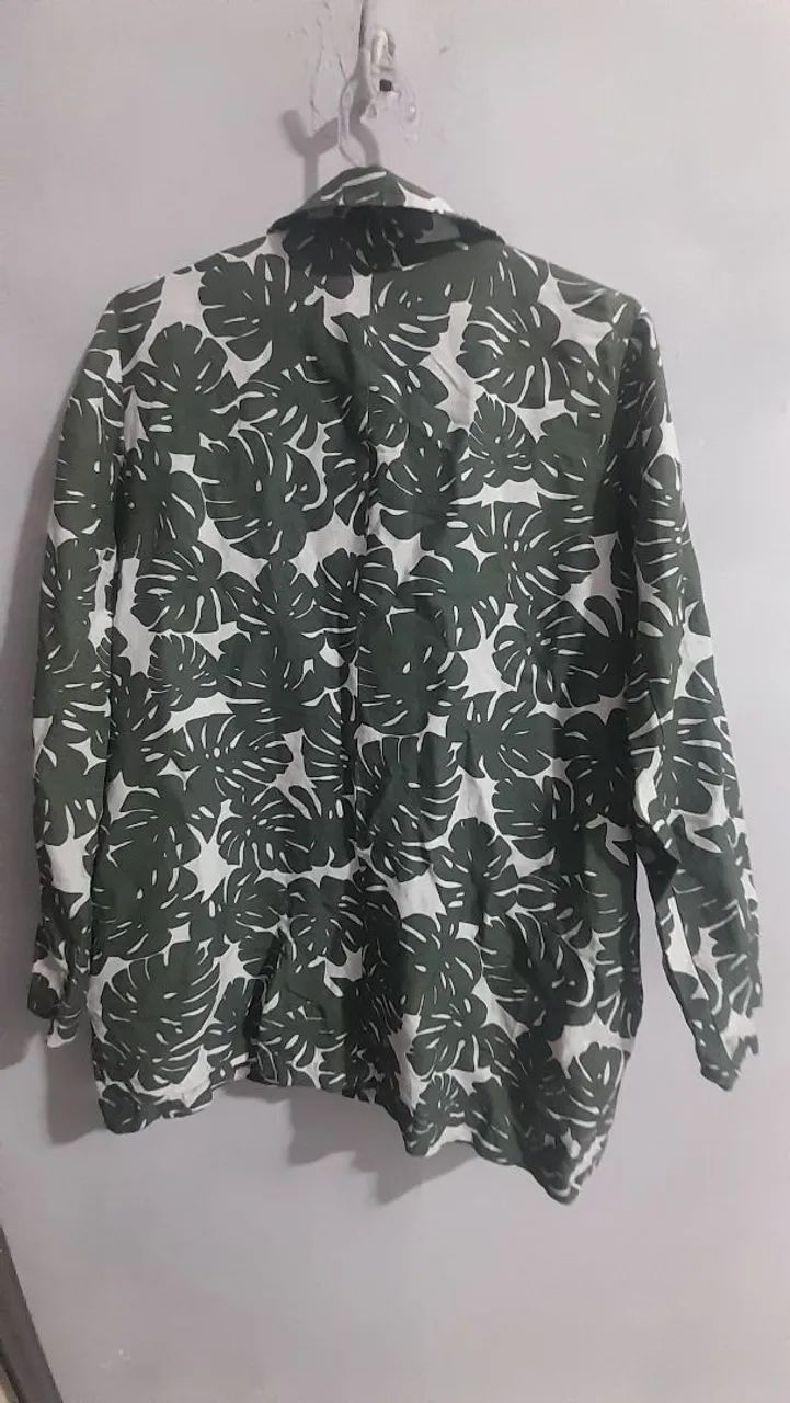 Blazer de linho da Shoulder - Foto 3