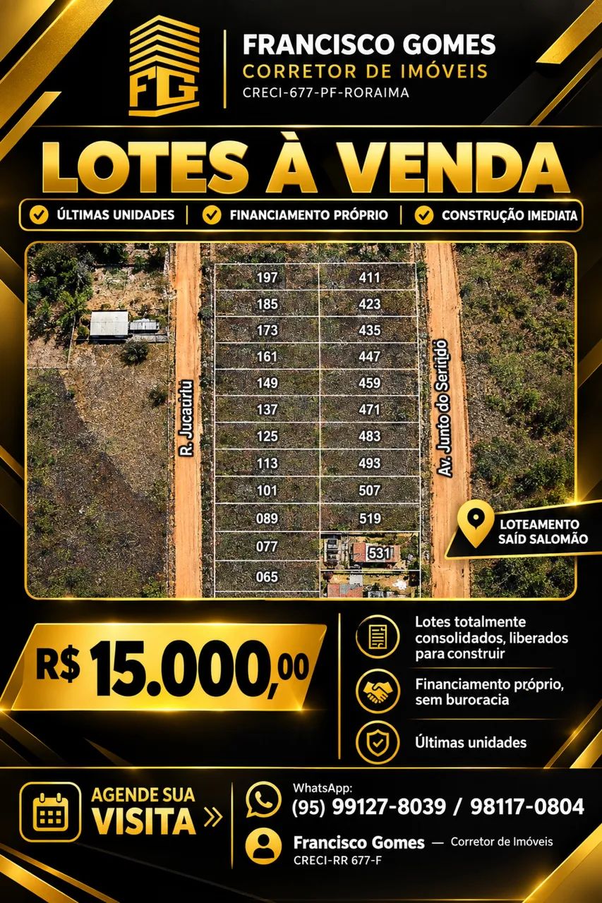 Oportunidade única,terrenos disponíveis para venda financiamento próprio ..