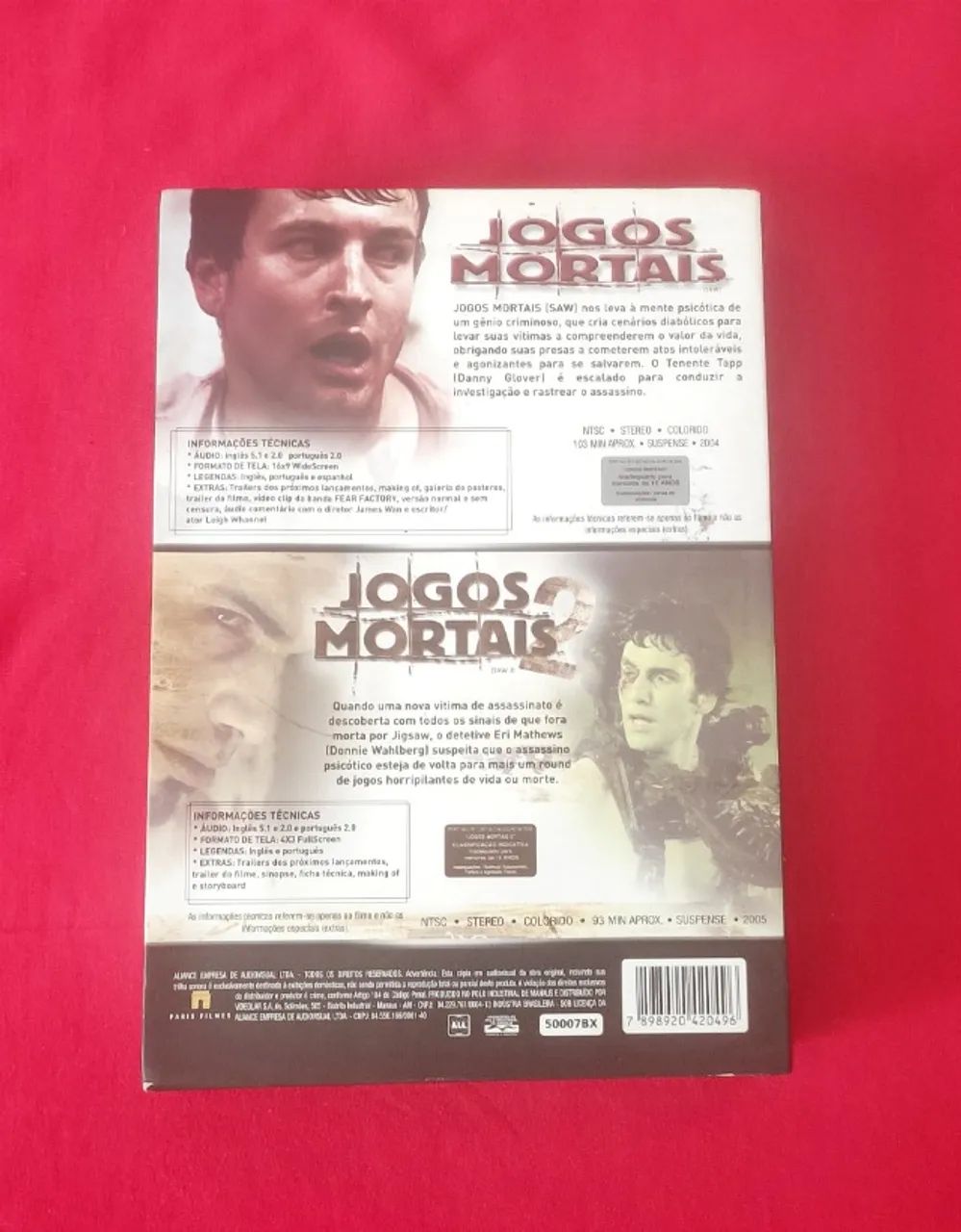 Filme Jogos Mortais 1 e 2 com luva - Foto 2
