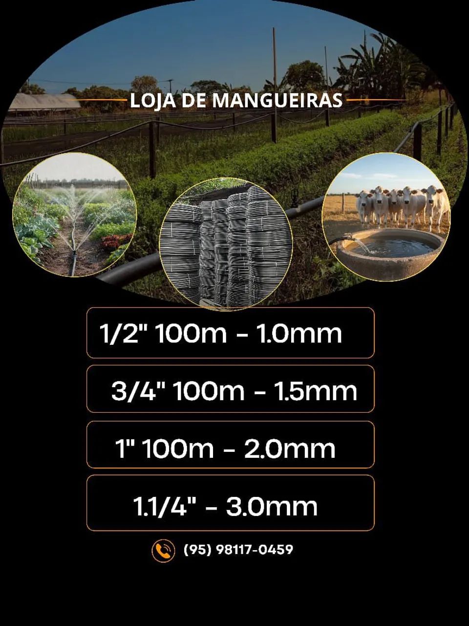 Mangueiras para irrigação 