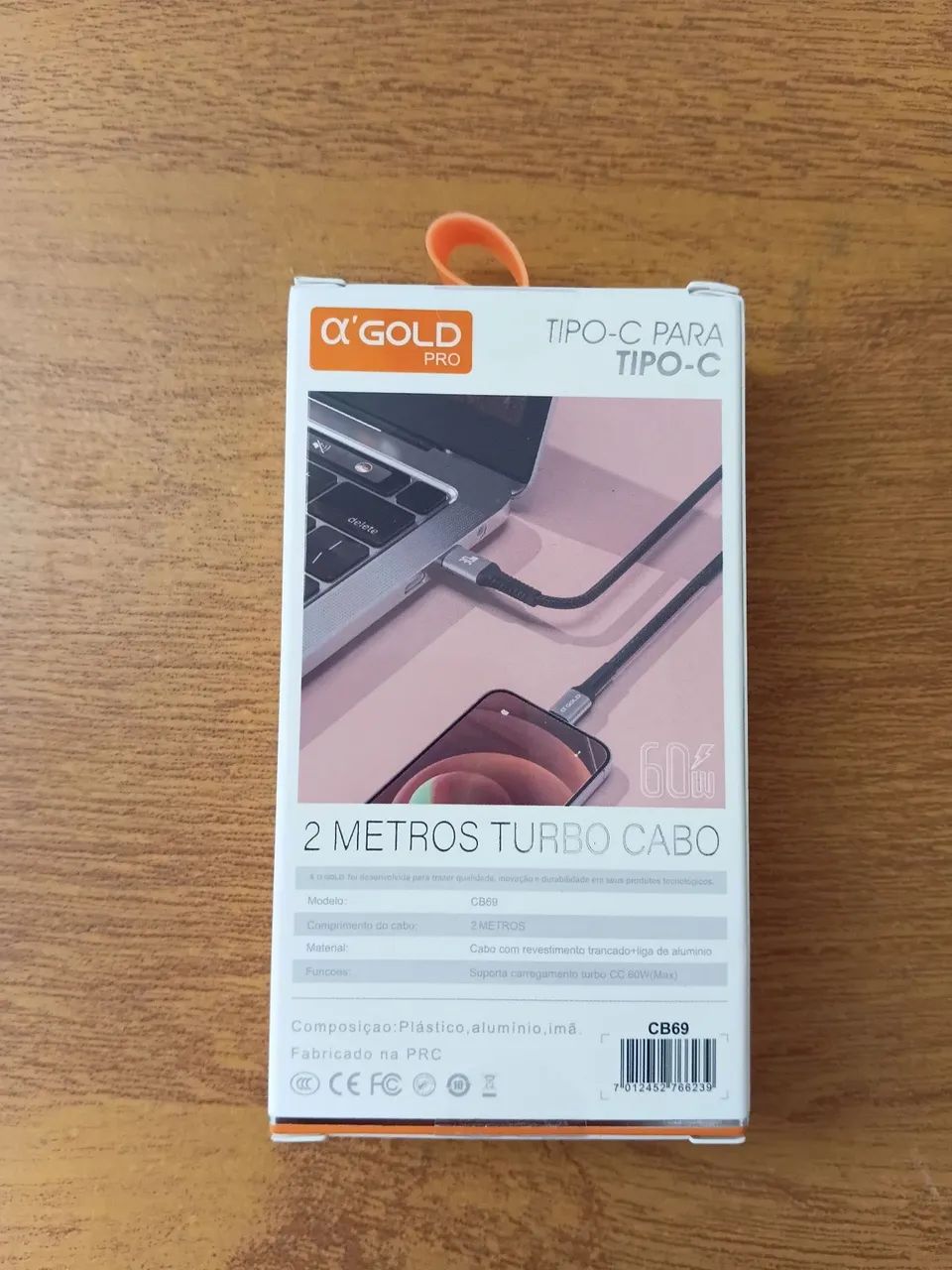 Cabo USB-C para Android Novo na Caixa - Foto 4
