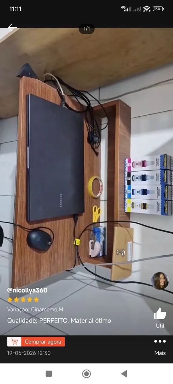Mesa compacta de parede mdf - Foto 3