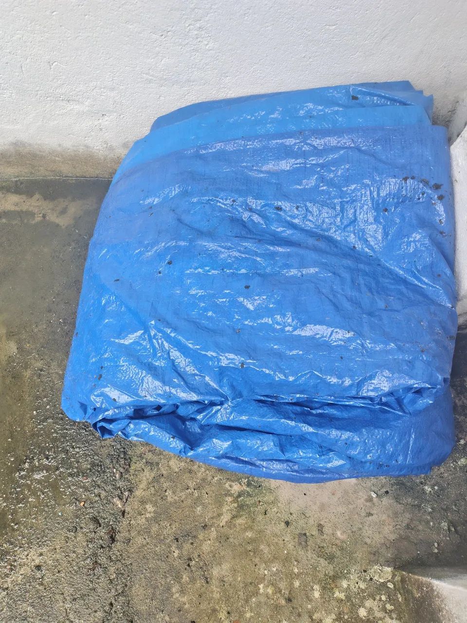 Lona Plástica Azul 200 micras 7 Mts por 8 Mts impermeável  - Foto 2