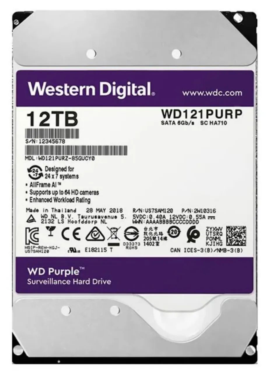 HD WD purple 12TB