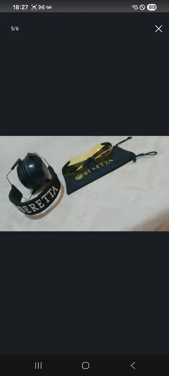 Fone e óculos para estande de tiro Bereta  - Foto 4