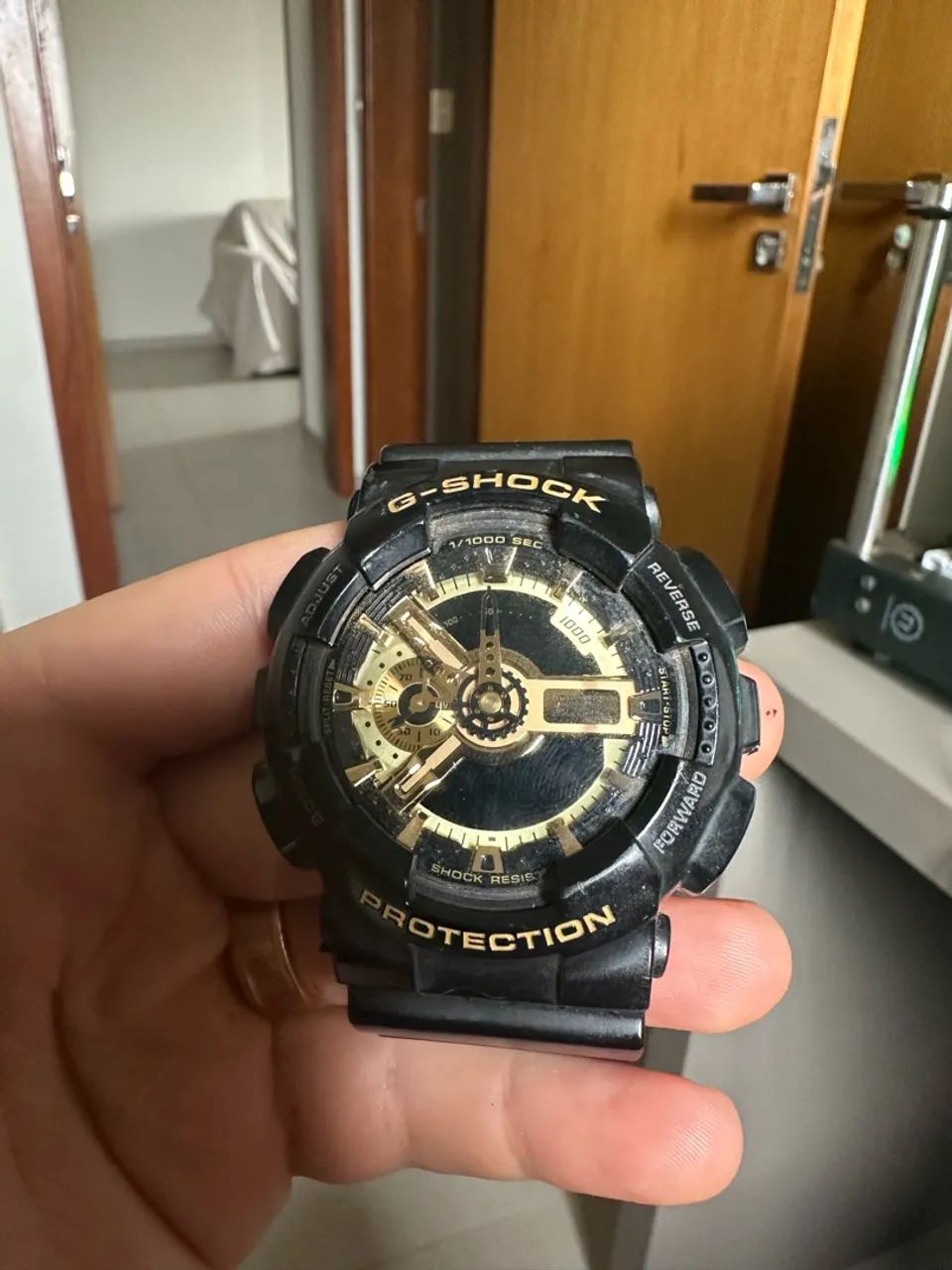 Relógio Casio G-Shock GA-110GB Original Preto e Dourado - Foto 3