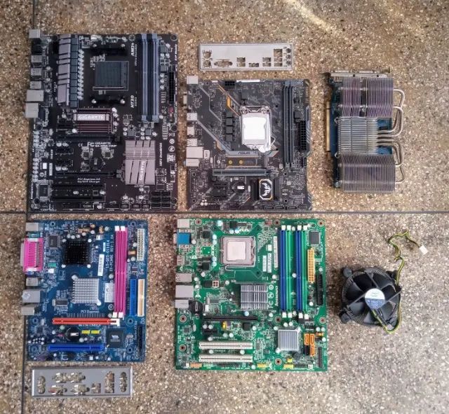 Placas mãe PC + placa de vídeo (Lote)