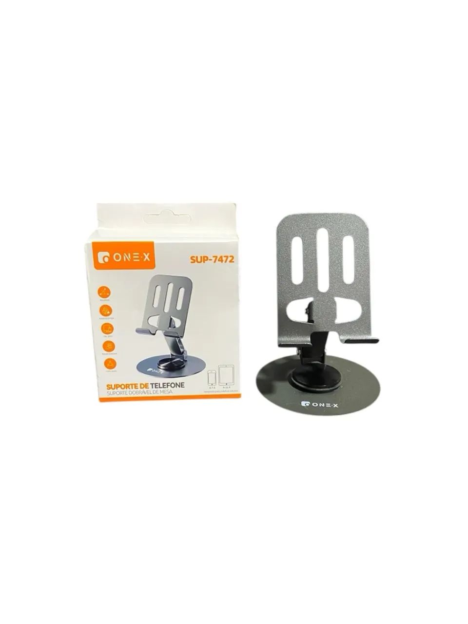 SUPORTE DE MESA GIRATÓRIO PARA CELULAR ONEX SUP-7472 