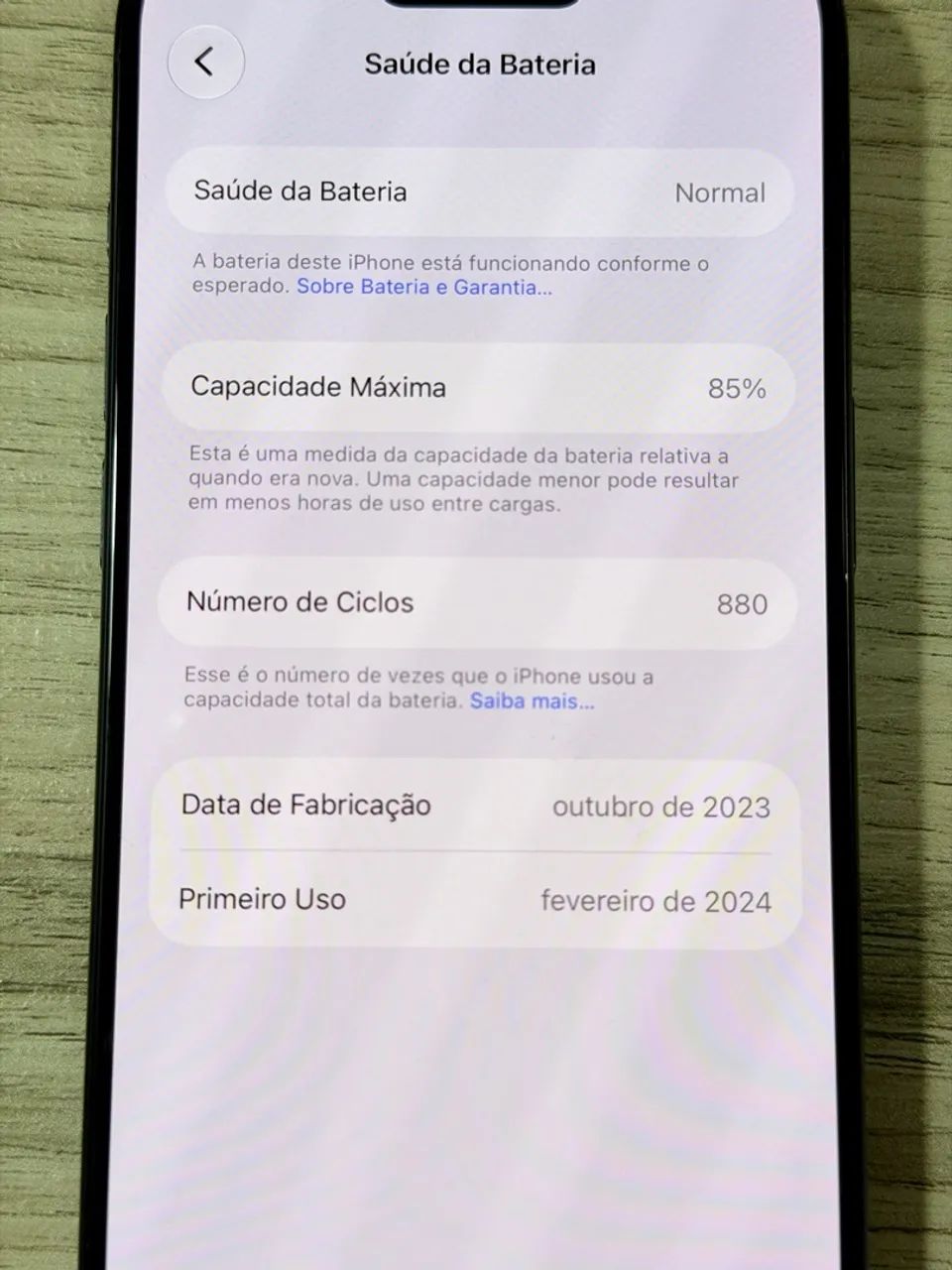 iPhone 15 Pro com caixa e cabo original - Foto 4