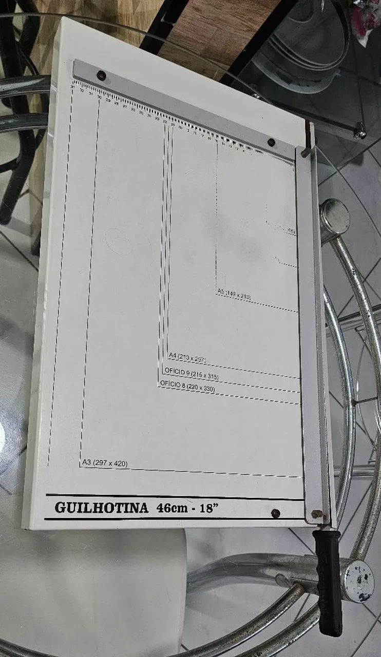 Guilhotina 46cm 18" Papel A4 A3 - Foto 2