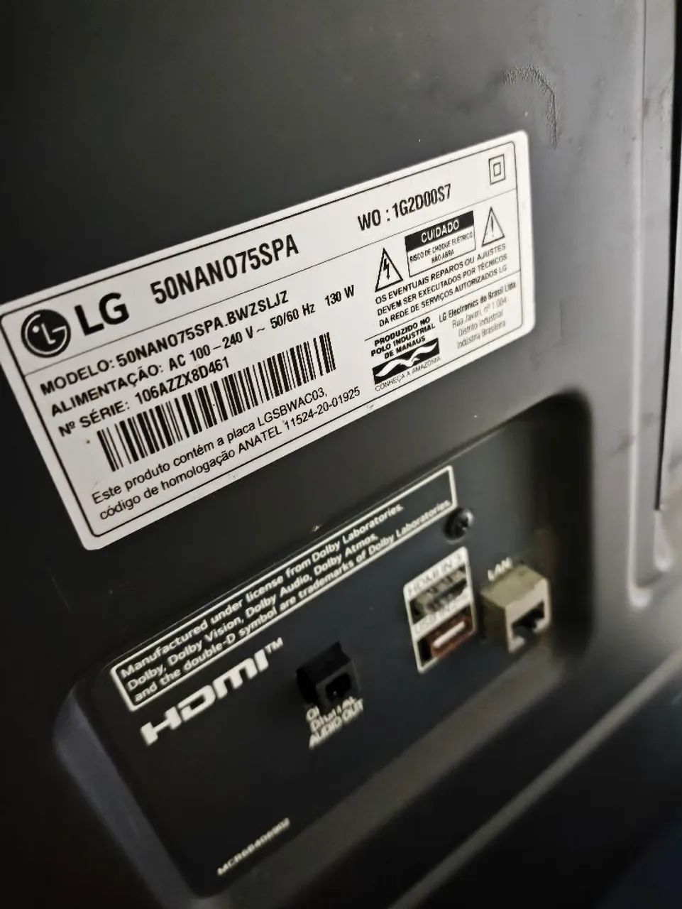 Smart tv  LG  50 polegadas 4K em perfeito estado - Foto 2