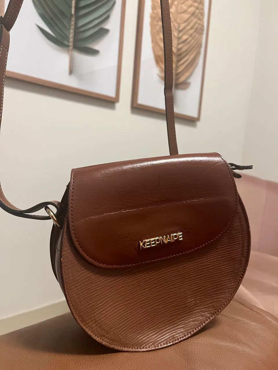 Bolsa de couro Keep Naipe!