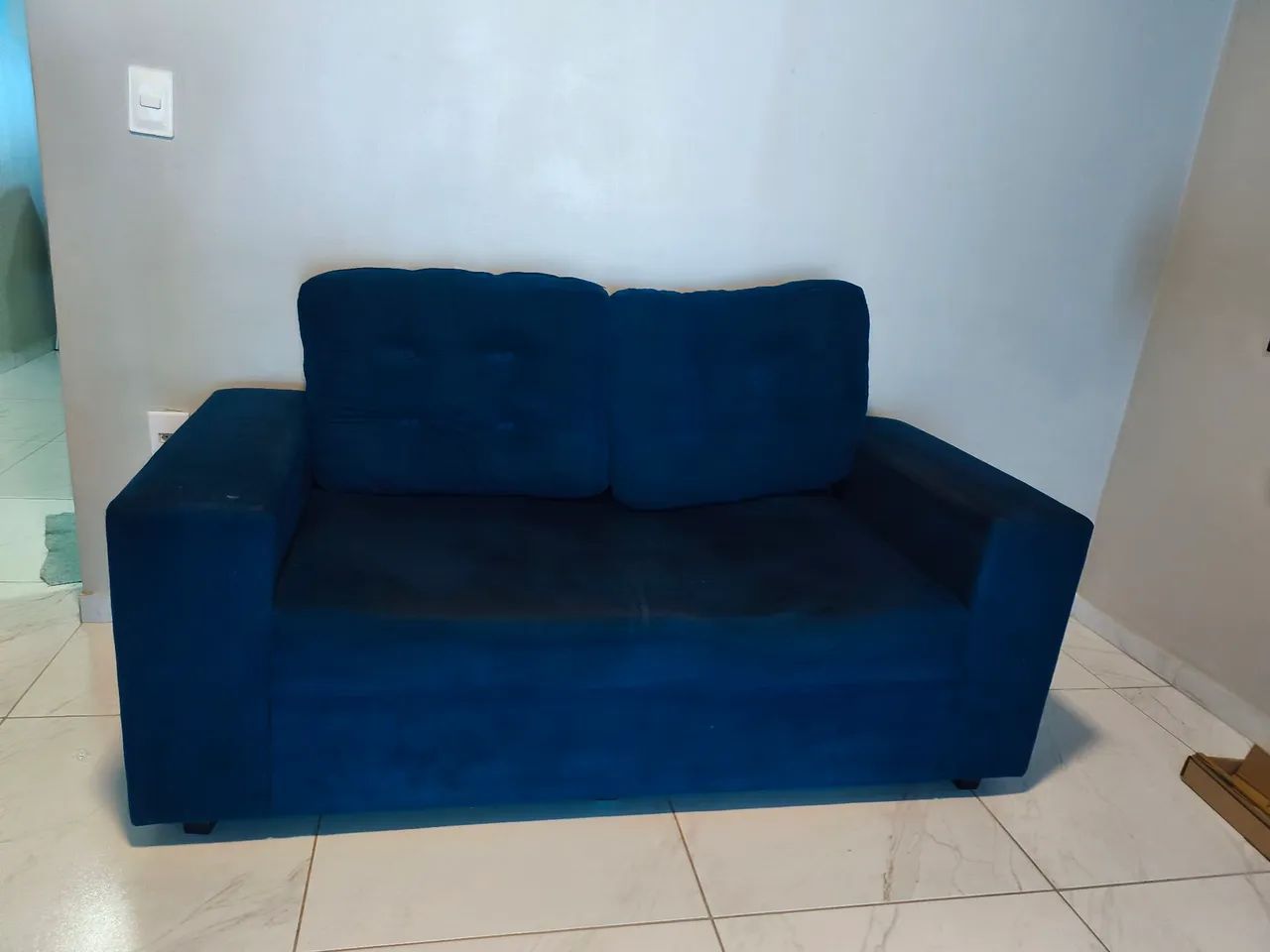 Sofa dois lugares Azul - Foto 2