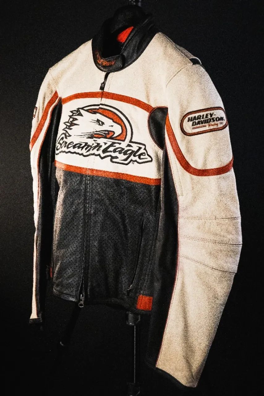Jaqueta Harley-Davidson Feminina Couro Screamin Eagle Racing Original - Foto 5