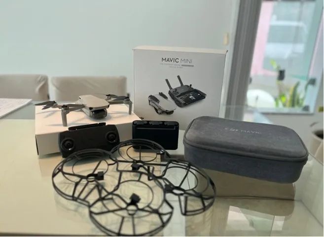 Drone DJI Mavic Mini SE AVARIADO com Kit Fly More Combo Completo