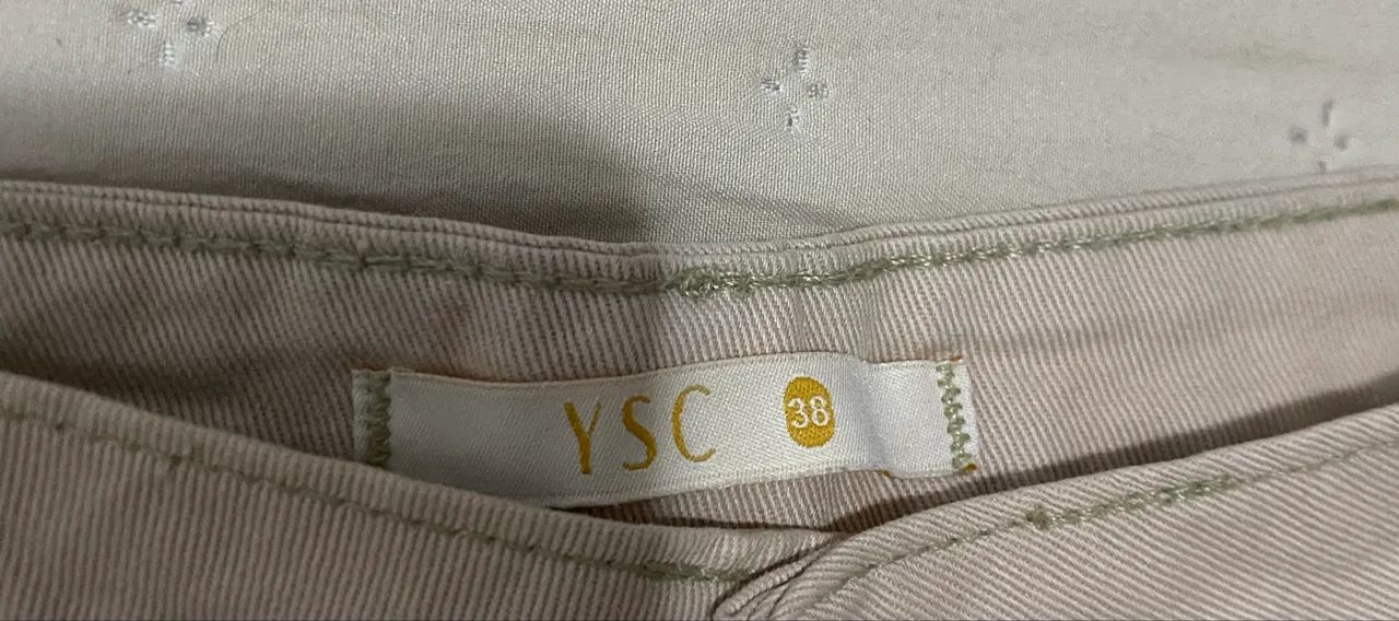 Short jeans bege - Tamanho 38 - Foto 2
