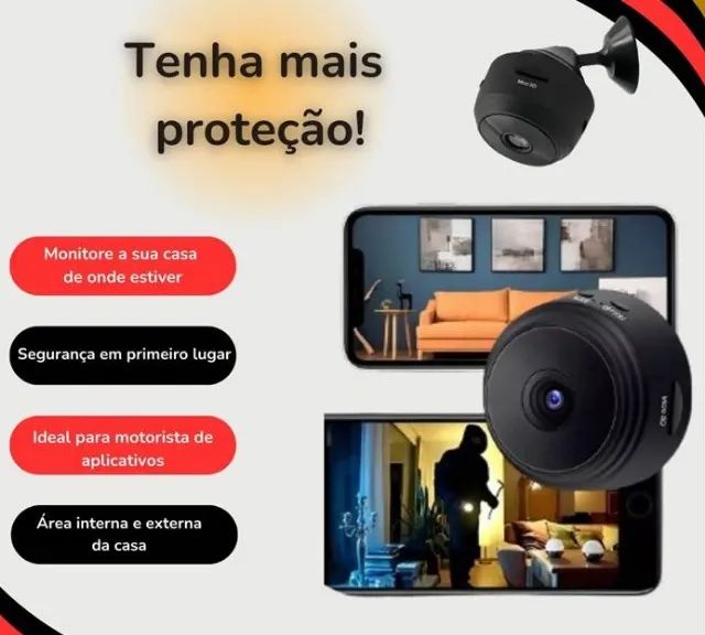 Micro Câmera De Segurança Wifi  Escondida - Foto 4