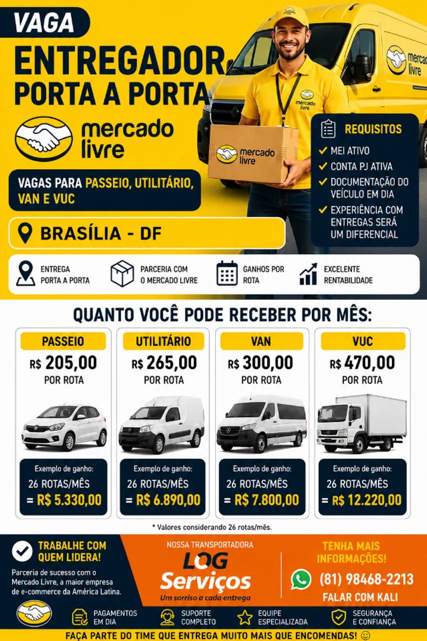 VENHA SER NOSSO MOTORISTA PARCEIRO BRASILIA- DF 1