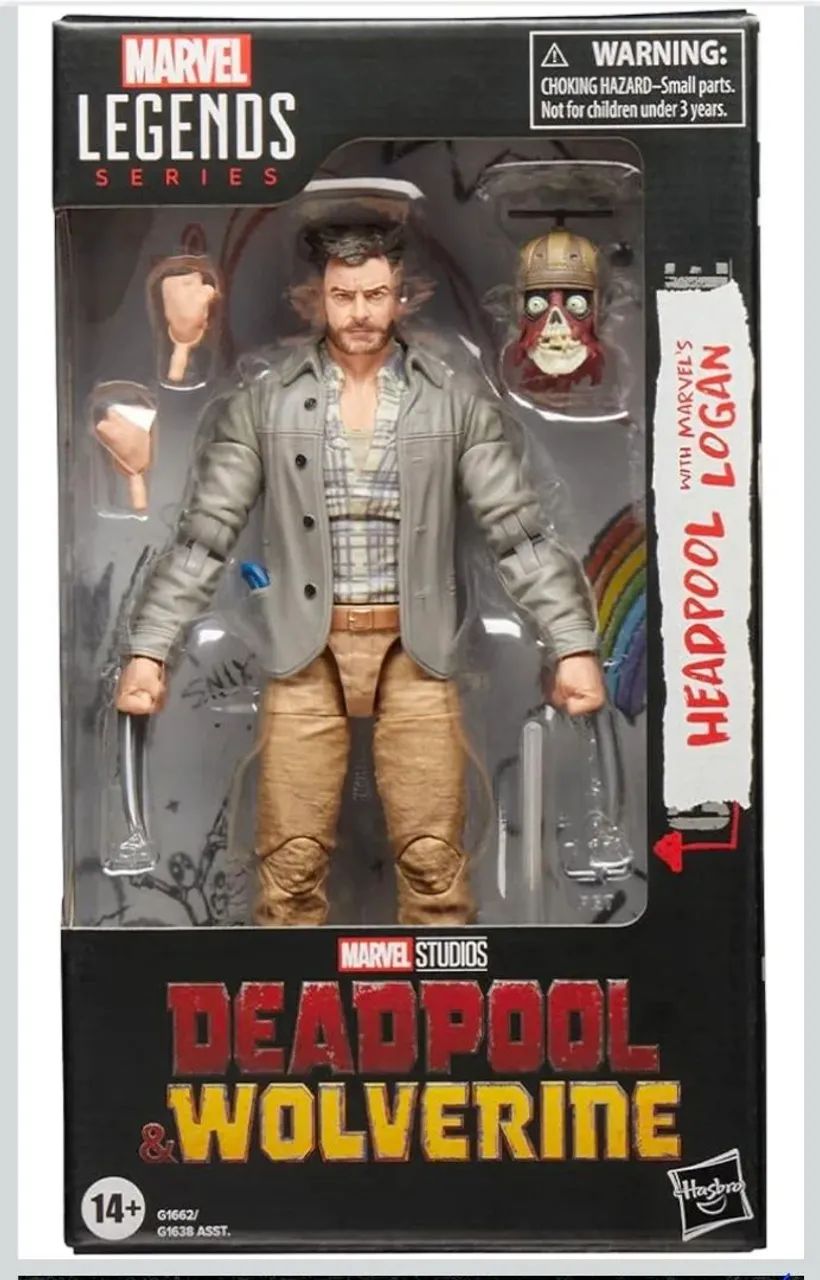 Boneco Marvel Legends Wolverine e Deadpool
