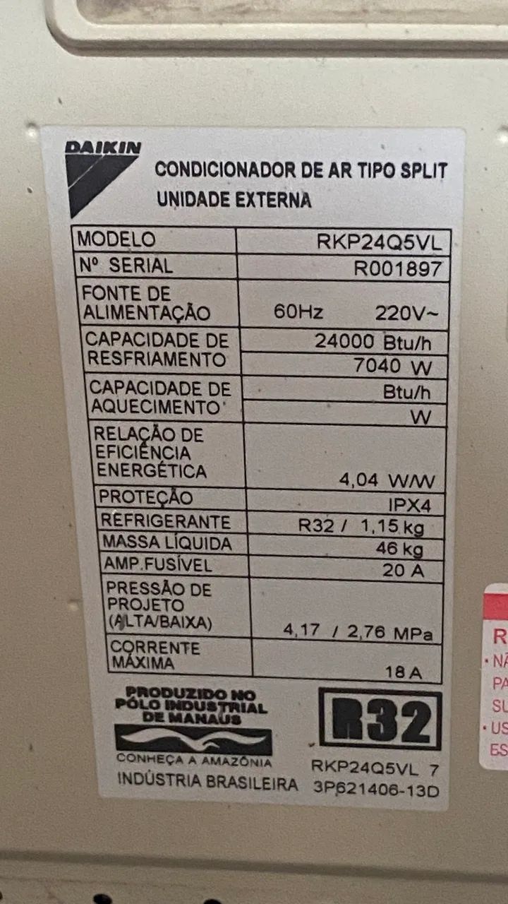 Ar inverter daikin 24000 - Foto 3
