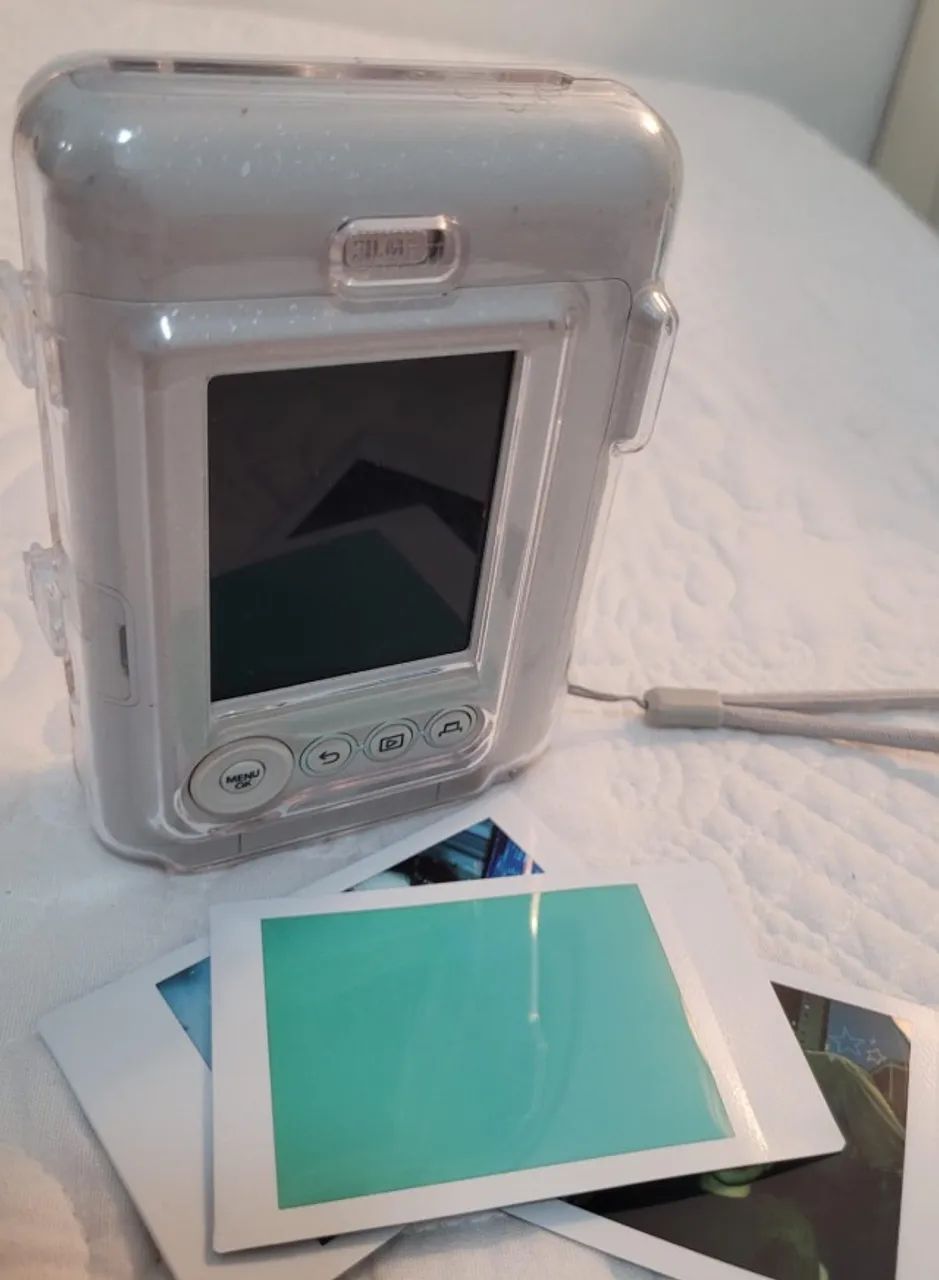 Câmera e Impressora para Smartphone Fujifilm instax mini LiPlay Misty White + Capinha - Foto 5