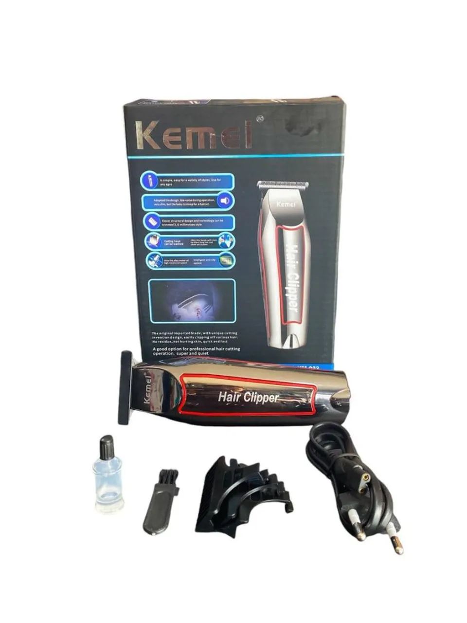 Máquina profissional de corte de cabelo e barba KEMEI KM-32 (Super Promo) - Foto 2
