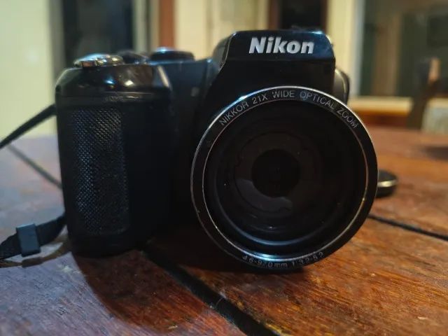 Câmera Nikon Colpix L315  com case de couro! - Foto 5